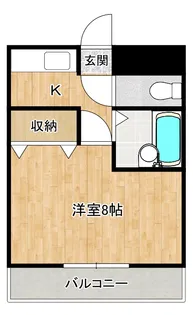 高知県香美市土佐山田町船谷【マンション】の間取り