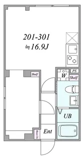 サンキャピタル北新宿【2階】の間取り