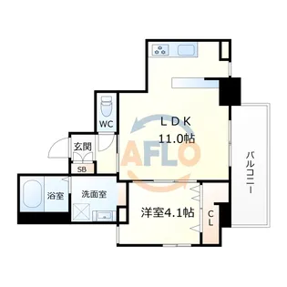 perfect Life夕陽ヶ丘【5階】の間取り