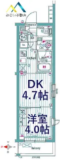 ガーラ・ステーション横浜大口【5階】の間取り