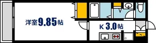 シャウエル牛田【2階】の間取り