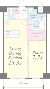 クレシェンテ月島【8階】の間取り