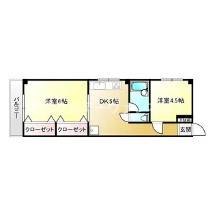 中馬込 マンション 2丁目【3階】の間取り
