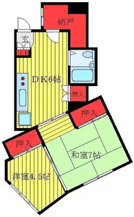 メゾンドローラン【2階】の間取り
