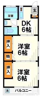 第1小菊荘【2階】の間取り