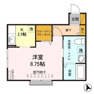 ヴァーチュー【2階】の間取り