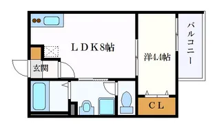 アーバンリゾート京田町【1階】の間取り