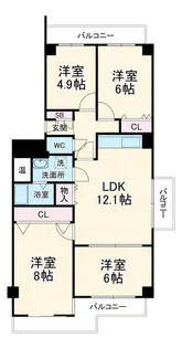 エバーグリーン南港ポートタウン11号館【10階】の間取り