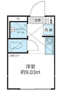 Shanti Casa四谷若葉の間取り