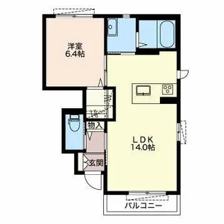 メゾン・ド・エスポワール【1階】の間取り