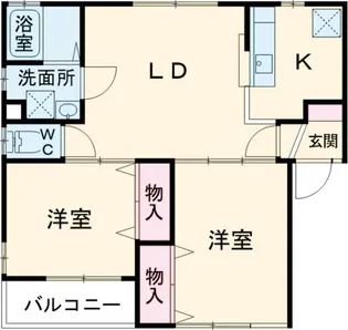 アイディアル大和II【1階】の間取り