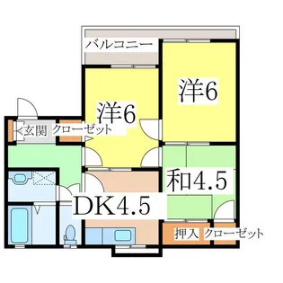 シティライフK&L【2階】の間取り