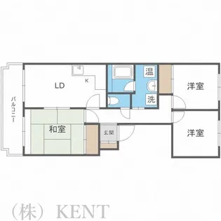 すばる山の手【2階】の間取り