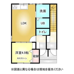 カンパニア西の土居弐番館【1階】の間取り