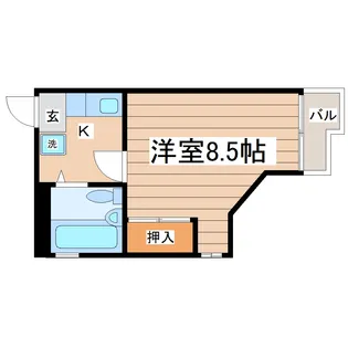 シャイニングプラザ佐竹【4階】の間取り