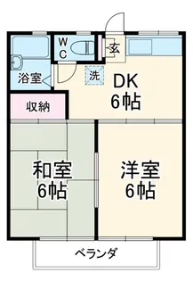 ライトコート市川【2階】の間取り