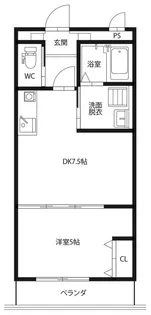 ピースリベルタ北佐古 C【3階】の間取り