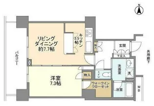 豊洲シエルタワー【25階】の間取り