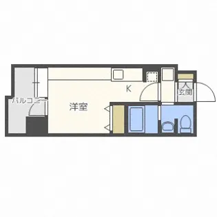 ラヴィータ410【6階】の間取り