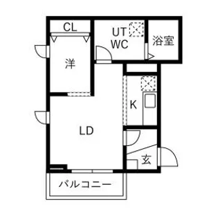 メリディアン台原七丁目弐番館【2階】の間取り