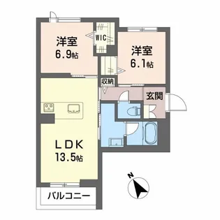 ハウス・リトス【2階】の間取り