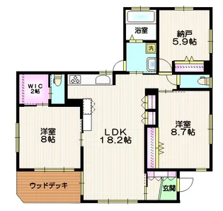 Leben Schioss【1階】の間取り