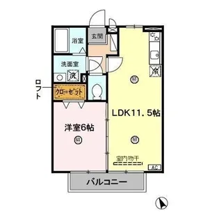 サニーコート杉本 A【2階】の間取り