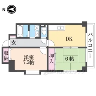 クレセントハイツ今里【3階】の間取り