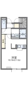 レオネクストプティボヌール【1階】の間取り