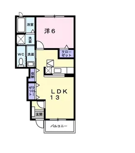 メゾン ド ソレイユ B【1階】の間取り
