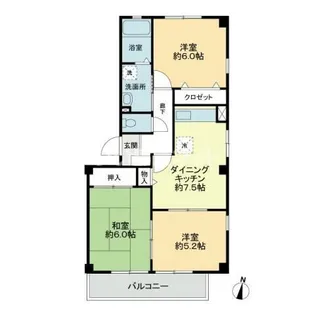 フォブール加茂【1階】の間取り