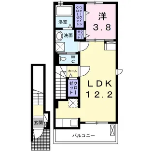 サニーホームII【1階】の間取り