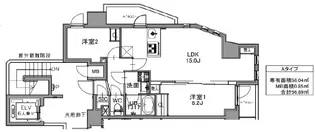 S-RESIDENCE王子west【9階】の間取り