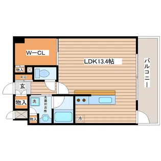 グレイスヒル高嶺【4階】の間取り