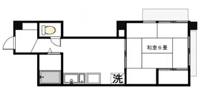 ニューハイツサトー【5階】の間取り