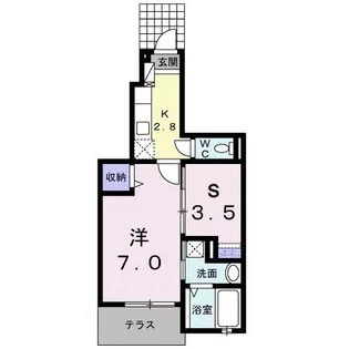 ジェルメ南葛西【1階】の間取り