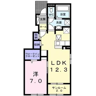 ラ・ルーチェ I【1階】の間取り