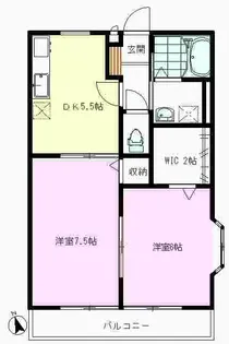 バーディパレスI【2階】の間取り