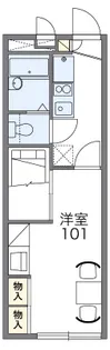 レオパレス榊【2階】の間取り