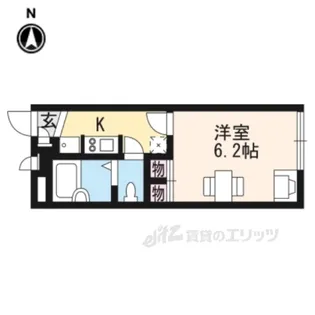 レオパレスフォート向山【1階】の間取り
