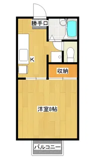 グリーンファーム中司【2階】の間取り
