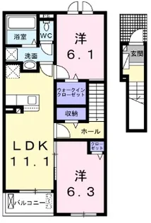 マウロア【2階】の間取り