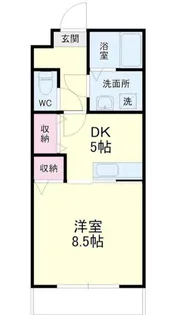 オリーブ住吉【4階】の間取り
