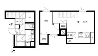 CREAL江戸川橋【4階】の間取り