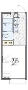 レオパレスラッキーサン【2階】の間取り