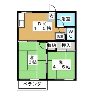 コーポ恵【2階】の間取り