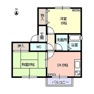ロードリーライク【2階】の間取り