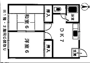 コーポマツエ【2階】の間取り