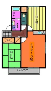 フイーユA【2階】の間取り