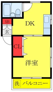 白川ハイツ【2階】の間取り
